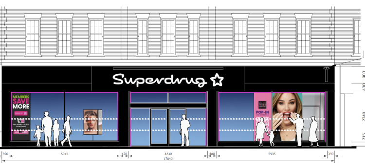 An artist impression of what the Superdrug King Street store could look like (credit: Planning application).