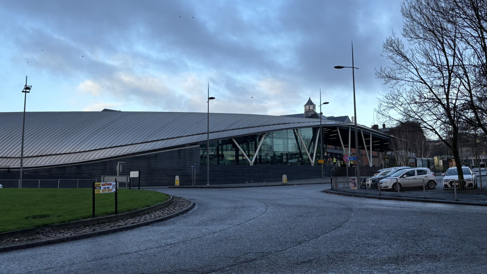 Hanley bus station - the plan includes £10 million allocated to the roll-out of electric buses and supporting infrastructure (image via Nub News)
