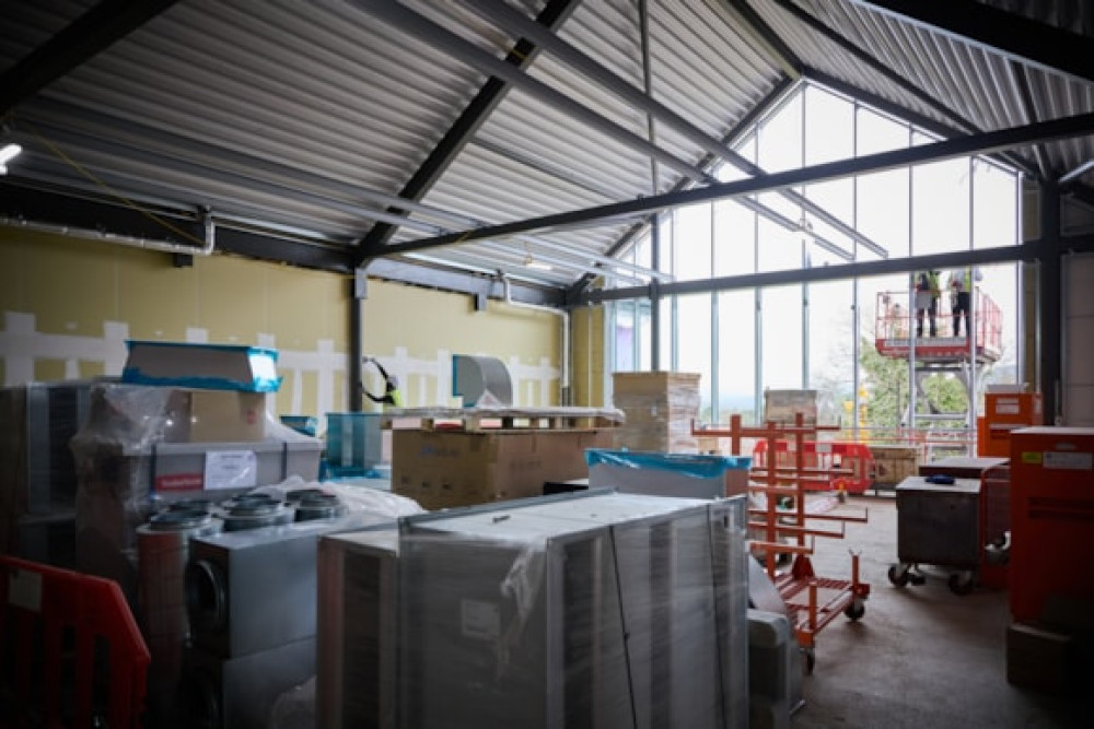 Marple's new community and leisure hub is taking shape and on track to open in Autumn 2026 (Image - Stockport Council)