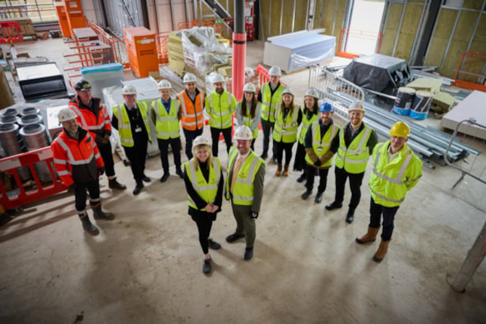 Marple's new community and leisure hub is taking shape and on track to open in Autumn 2026 (Image - Stockport Council)