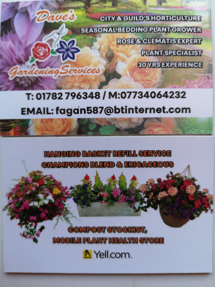 Do you need an experienced gardener? (image via Dave's Gardening Services)