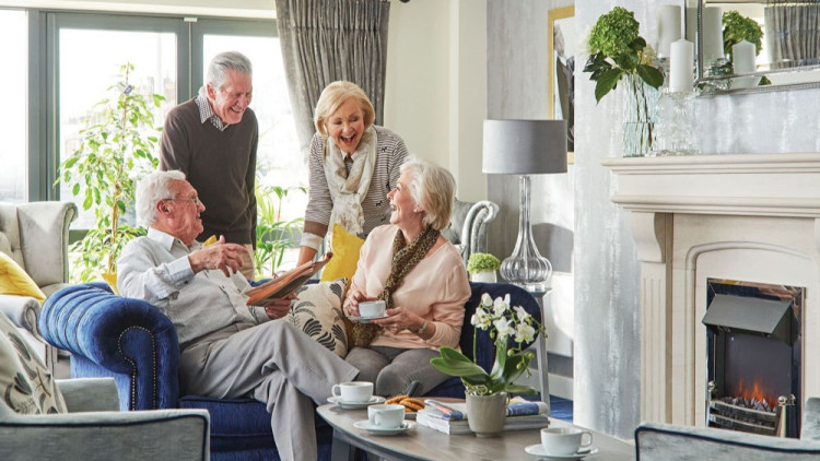 Homeowners celebrated the friendships and communal spaces available in an Adlington retirement community (image via Adlington)