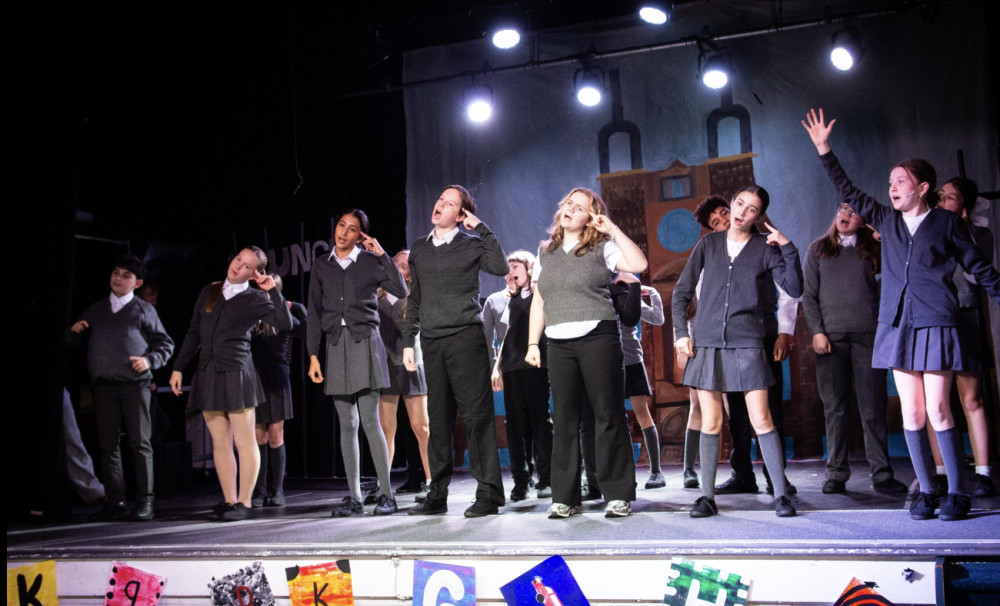 Arnold Lodge School pupils wowed audiences with Roald Dahl's Matilda the Musical, featuring pupils from Year 7 to Year 13 (image via Arnold Lodge)
