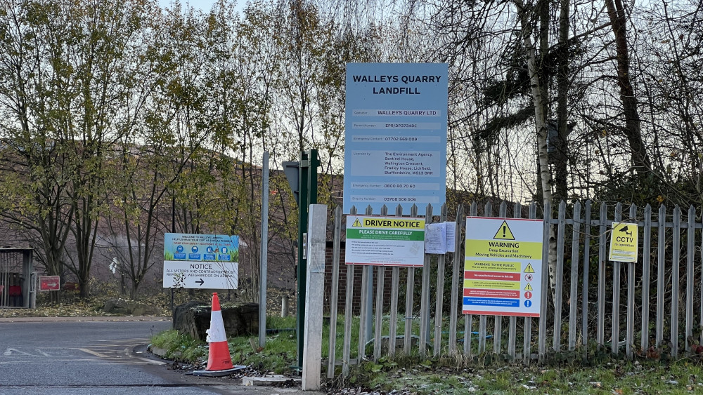 The Walleys Quarry site in Silverdale was issued a closure notice on 28 November 2024 (image via LDRS)