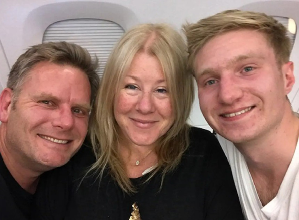Chris Hall with wife Fiona and son, Sam. (Photo: HSE)
