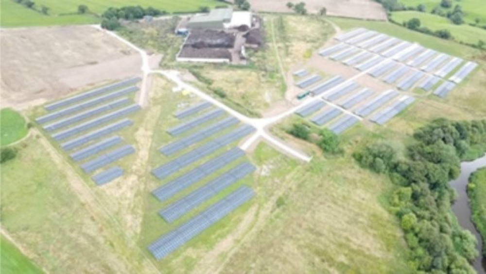 Leighton Grange solar farm, Crewe. (Photo: Cheshire East Council) 