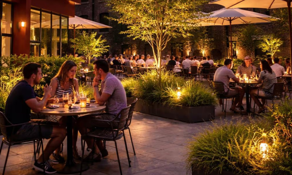 Rita Ray's - a new bar showing women's sports - will be opening in summer 2026 at Weir Mill (Image - Capital&Centric)