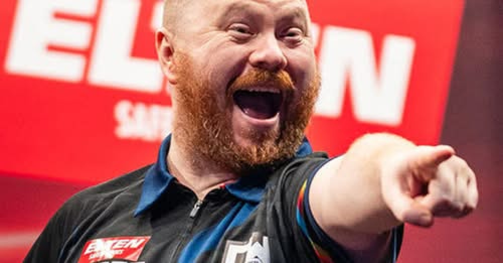 Glastonbury darts player Justin Hood proposed to his partner naked after a shower mishap (File photo) 