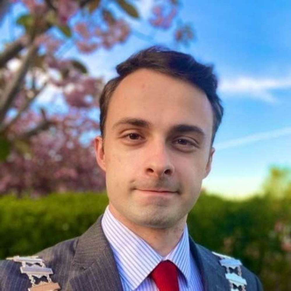 Alsager Mayor, Cllr Micheal Unett, has addressed the town on the council's progress this year. (Photo: Alsager Town Council)