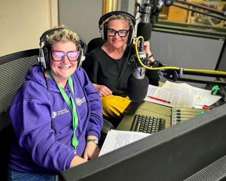 Sandbach women, Diane Davis (left) and Sheila Manzano (right) launch a new radio show tomorrow (Thursday). (Photo: Sheila Manzano)