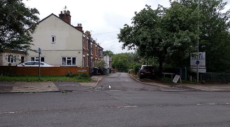 Entrance to the Broadhurst Lane site in Congleton off Clayton Bypass (Credit: CEC)