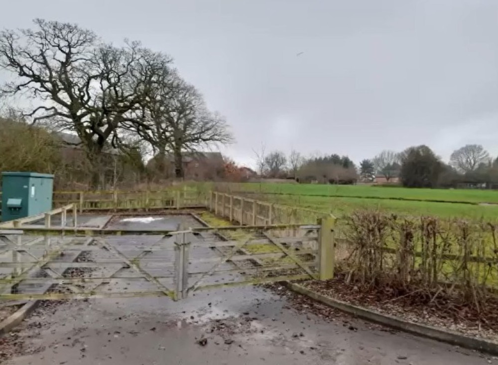 Looking south across the site at Shavington, with a pumping station in the foreground (Photo: CEC).