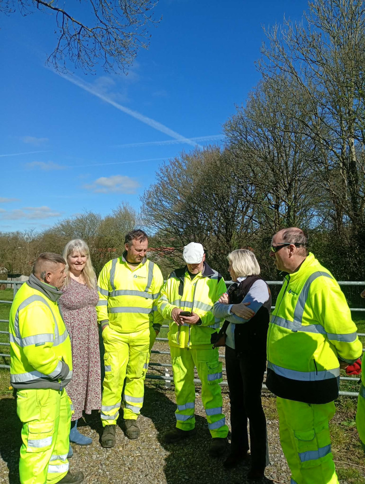Somerset Council swiftly cleared a large fly-tipping incident in Pilton. (Photo: Claire Sully) 