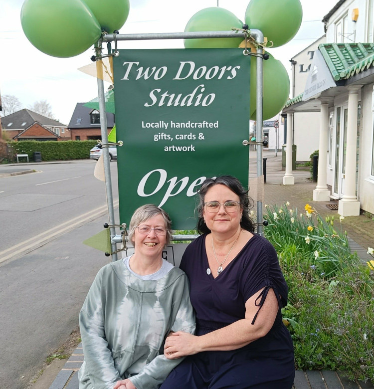 Lorna Plant (left) and Ruthie Williams who run Two Doors Studio have just recently celebrated its 10th birthday. (Photo: Lorna Plant)