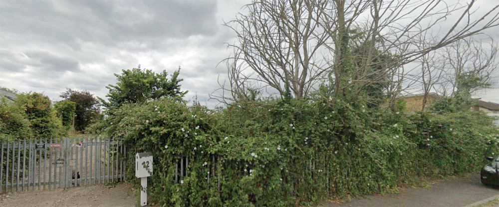 The entrance to the site.