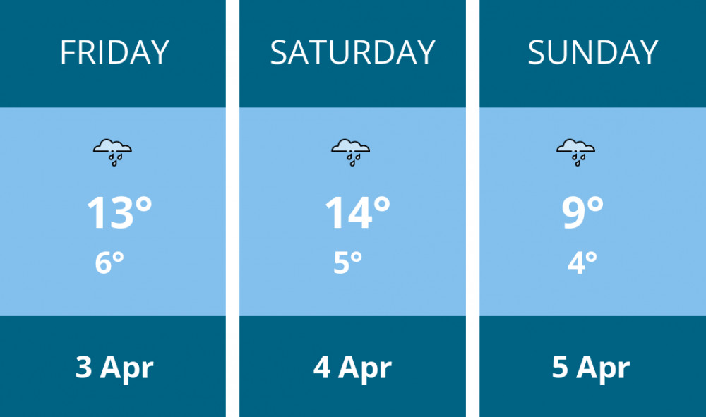 Here is this weekend Macclesfield weather forecast provided by Mr Data