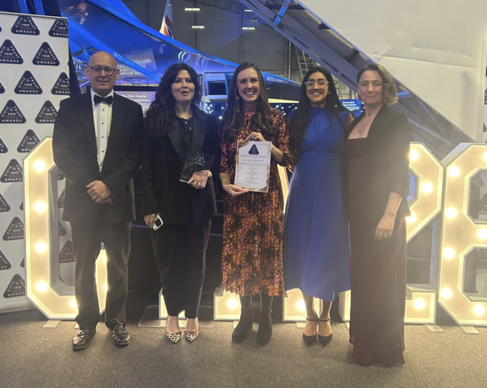 Pictured at the awards ceremony from left to right Leonne Wong Waypm, Ann (image supplied)