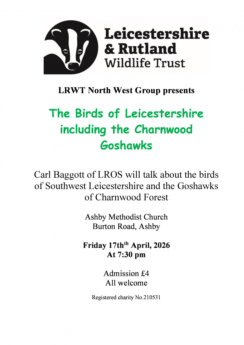 The Birds of Leicestershire: the Charnwood Goshawks