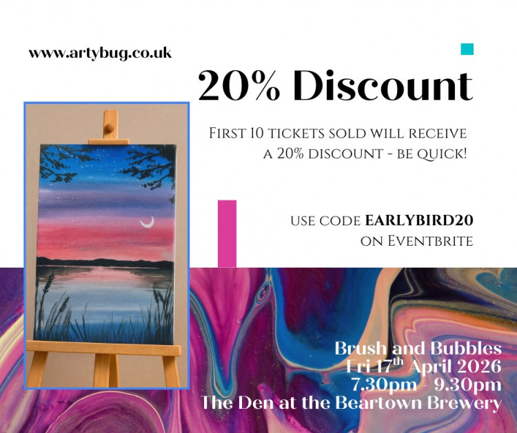 Brush and Bubbles painting workshop