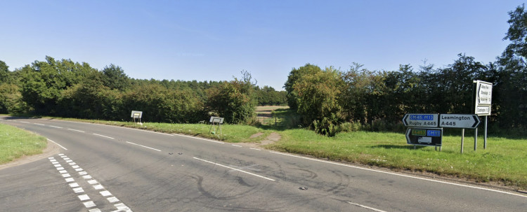 A445 Leicester Lane in Cubbington will close from April 27 to May 8 for HS2 works (image via Google Maps)