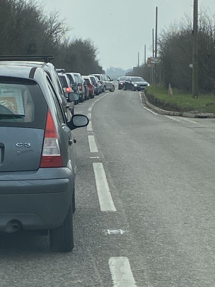 Queuing traffic on Buckingham Hill Road has become a common sight. 