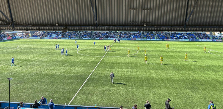 Macclesfied were beaten 2-0 by rivals Chester on Easter bank holiday Monday (Credit: Oliver Evans)