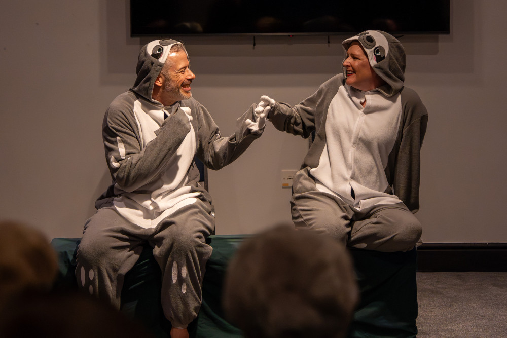 Saving the Species (left) Dan Gough with (right) Sam Harris (image via Gwyn Davies Fringe)