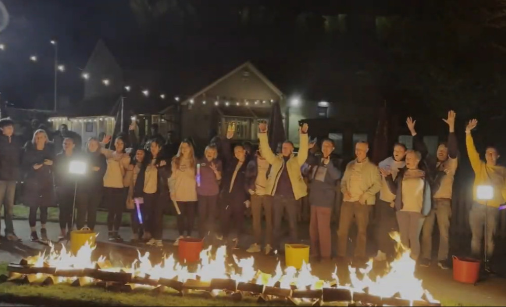 Lister staff members Claire Moore, Sarah James and Ali Morris raised just over £1,000 for their collective walk