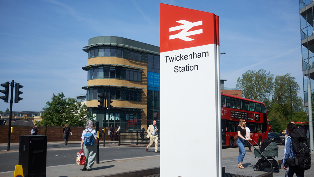 A trespasser on the lines between Teddington and Hampton Wick Railway Stations caused train delays from Twickenham (credit: Nub News).