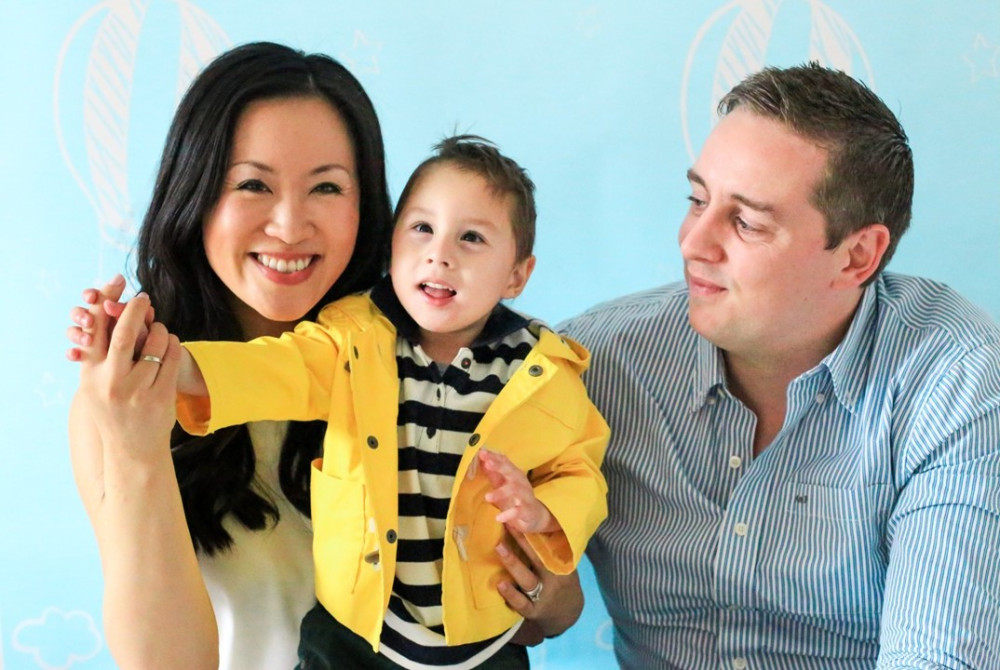 Stephanie and Mike with their son, Ben (image supplied) 