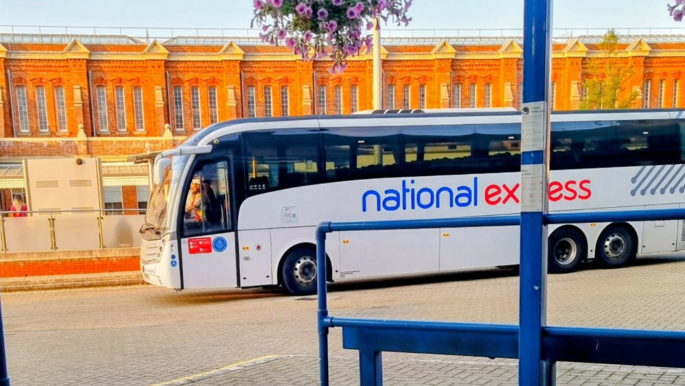 The 551 National Express coach service will cease to operate from Monday 13 April (image via Ryan Parker)