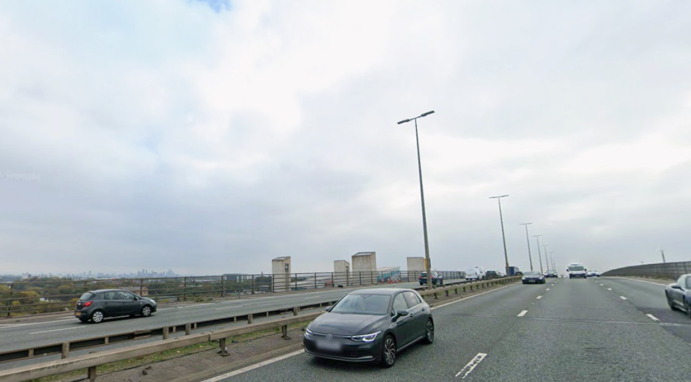 Police are dealing with an incident on the M60 Barton Bridge this morning (Wednesday 8 April), with delays to traffic expected (Image - Google Maps)