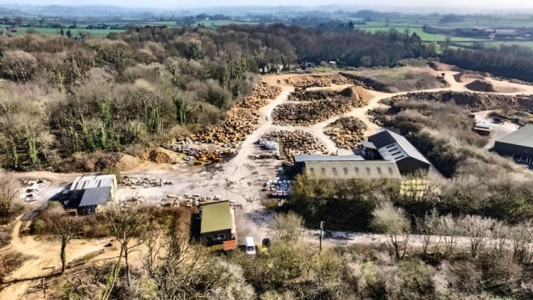 Doulting Stone Quarry, a historic site with major limestone reserves near Shepton Mallet, is for sale