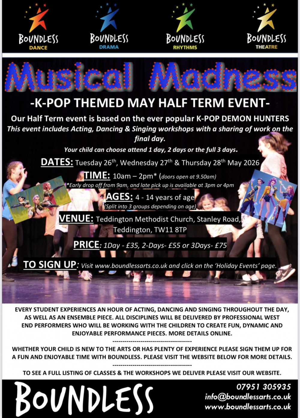 MUSICAL MADNESS - K-POP inspired Half Term Event