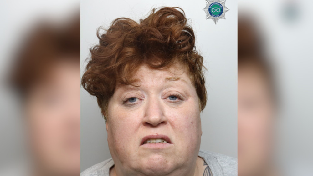 Faye Dawson was sentenced to one-year-and-two-months in prison (image via Staffordshire Police)