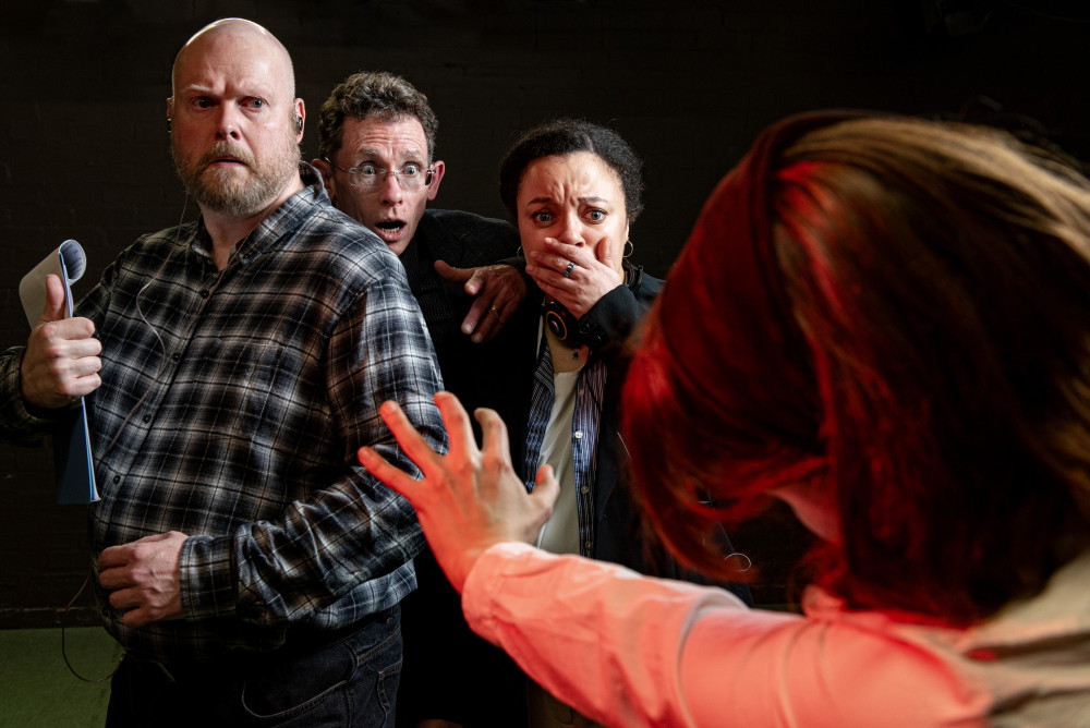The claustrophobic horror play "Pontypool," exploring the power of language, runs from Tuesday, 21 April to Saturday, 25 April 2026, at The Loft Theatre (image via Richard Smith Photograph)