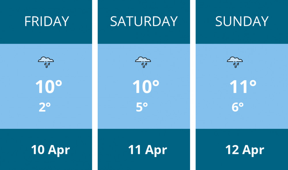 Here is this weekend Congleton weather forecast provided by Mr Data