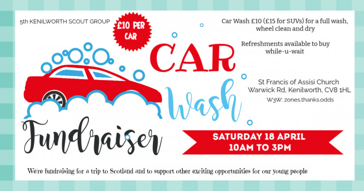 5th Kenilworth Scouts Car Wash Fundraiser 