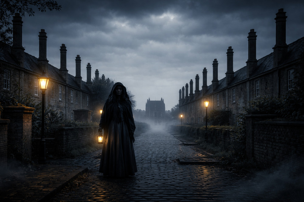 Wells ghost tour fans are being invited to follow Walpurga the Wells Witch through the city on a chilling new audio walk. (Supplied) 