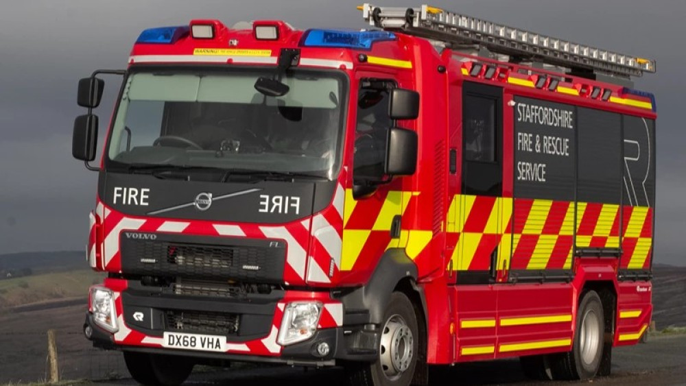 The fire was deemed to have been caused accidentally (image via Staffordshire Fire and Rescue Service)