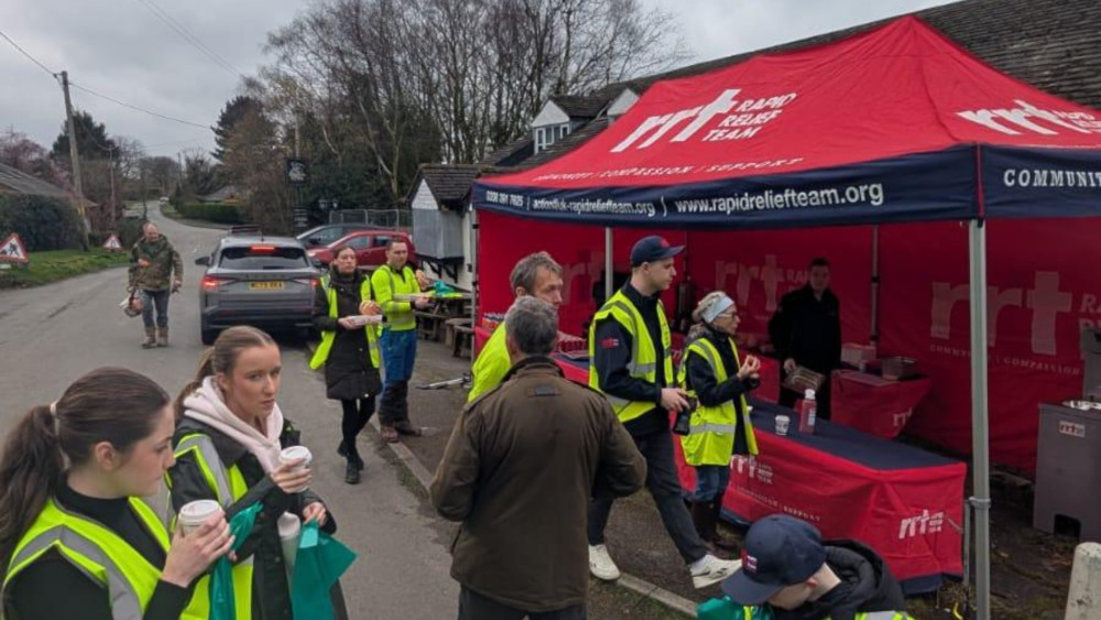 The regional branch of the Rapid Relief Team UK charity partnered with Adlington residents for a community litter pick (Credit: Supplied)