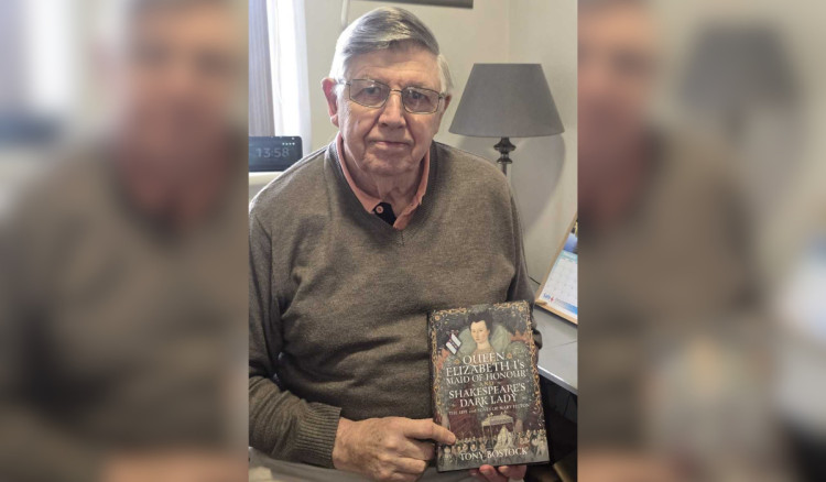 Tony Bostock, author of 'Queen Elizabeth I’s Maid of Honour and Shakespeare’s Dark Lady The Life and Loves of Mary Fitton' (Credit: Supplied)