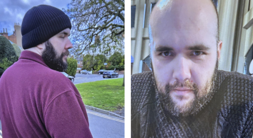 31-year-old Kieran, who went missing from Sydenham now found safe and well (image via Leamington Police)
