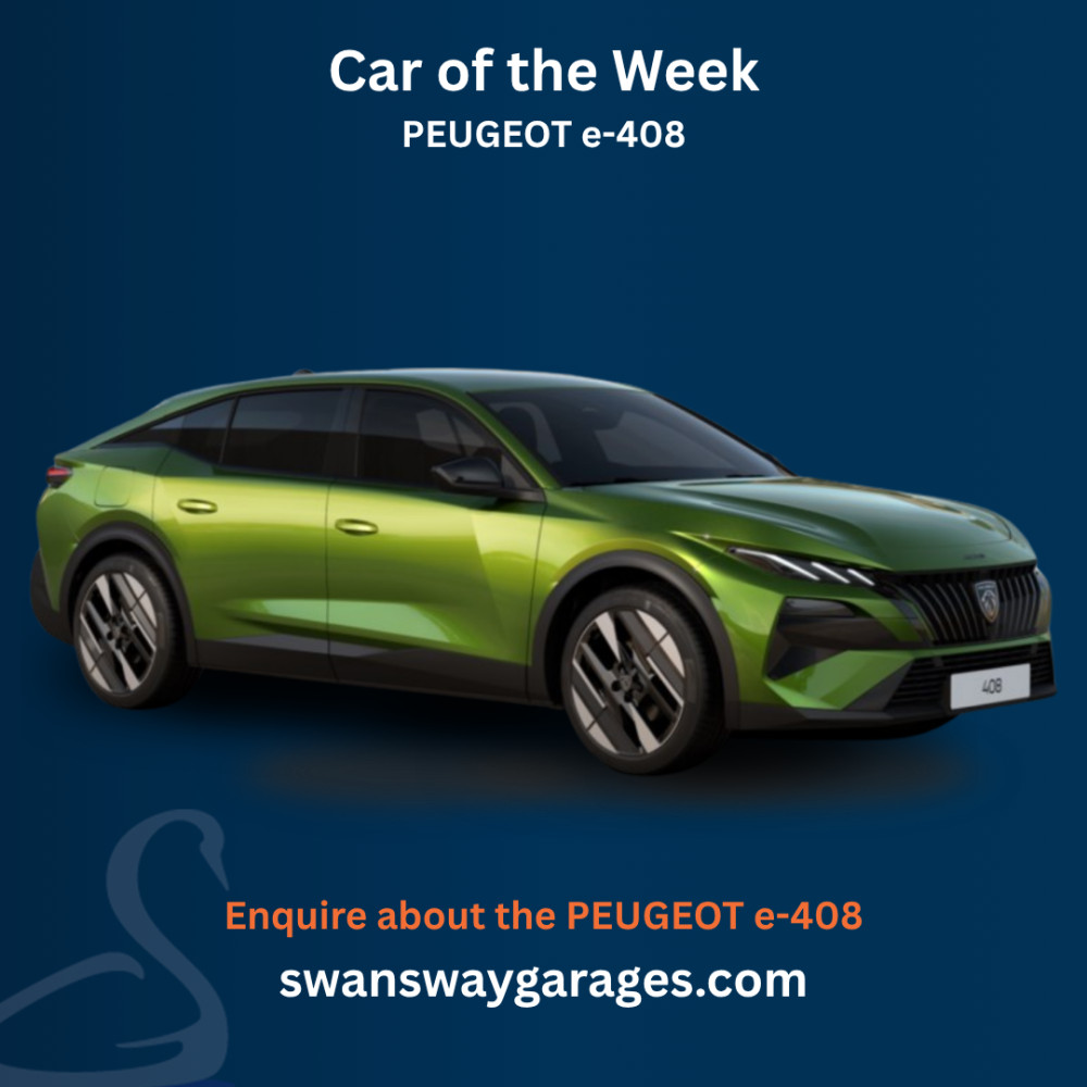 Check out the PEUGEOT e-408 Allure Fastback (Swansway)