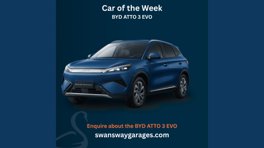 BYD ATTO 3 EVO at BYD Stoke (image via Swansway)