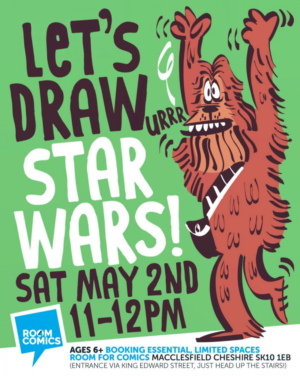 Let’s DRAW! STAR WARS Super Special on Saturday 2nd May, 11-12pm.