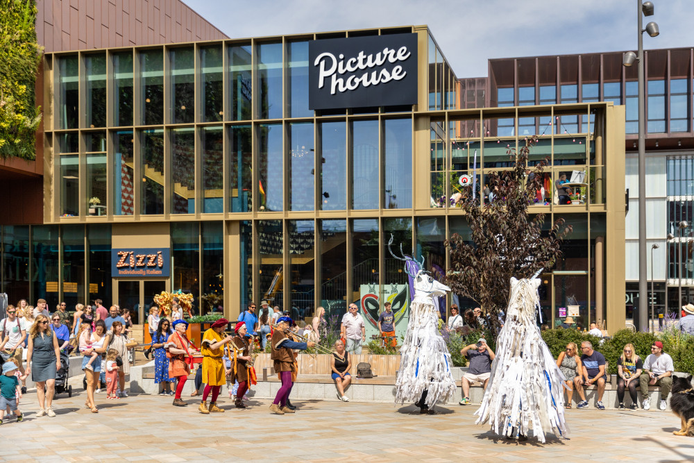 The funding will support a year of programming including the free community launch day in Exchange Square (Image supplied)