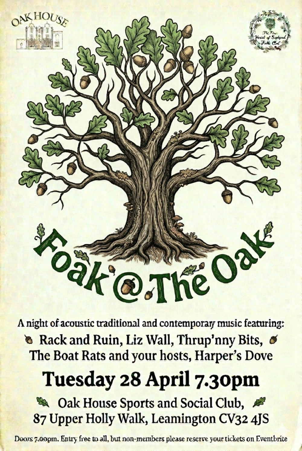 The New Heart of England Folk Club: Foak @ the Oak