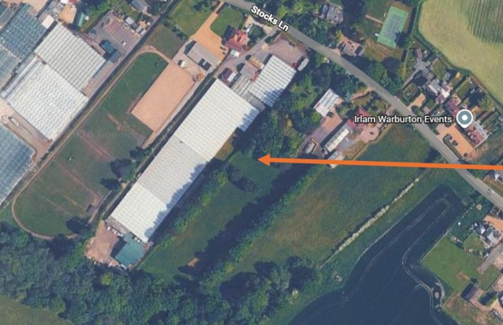 The application site off Stocks Lane in Over Peover (Credit: Google Maps)