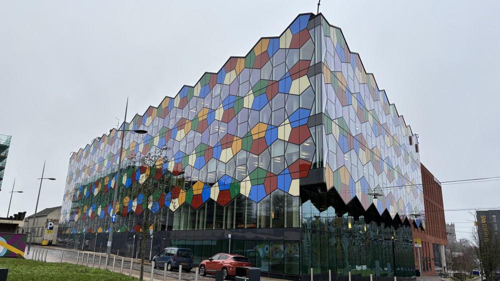 Office floorspace was boosted in 2015/16 with the opening of the two office blocks on the Smithfield site in Hanley (image via Nub News)